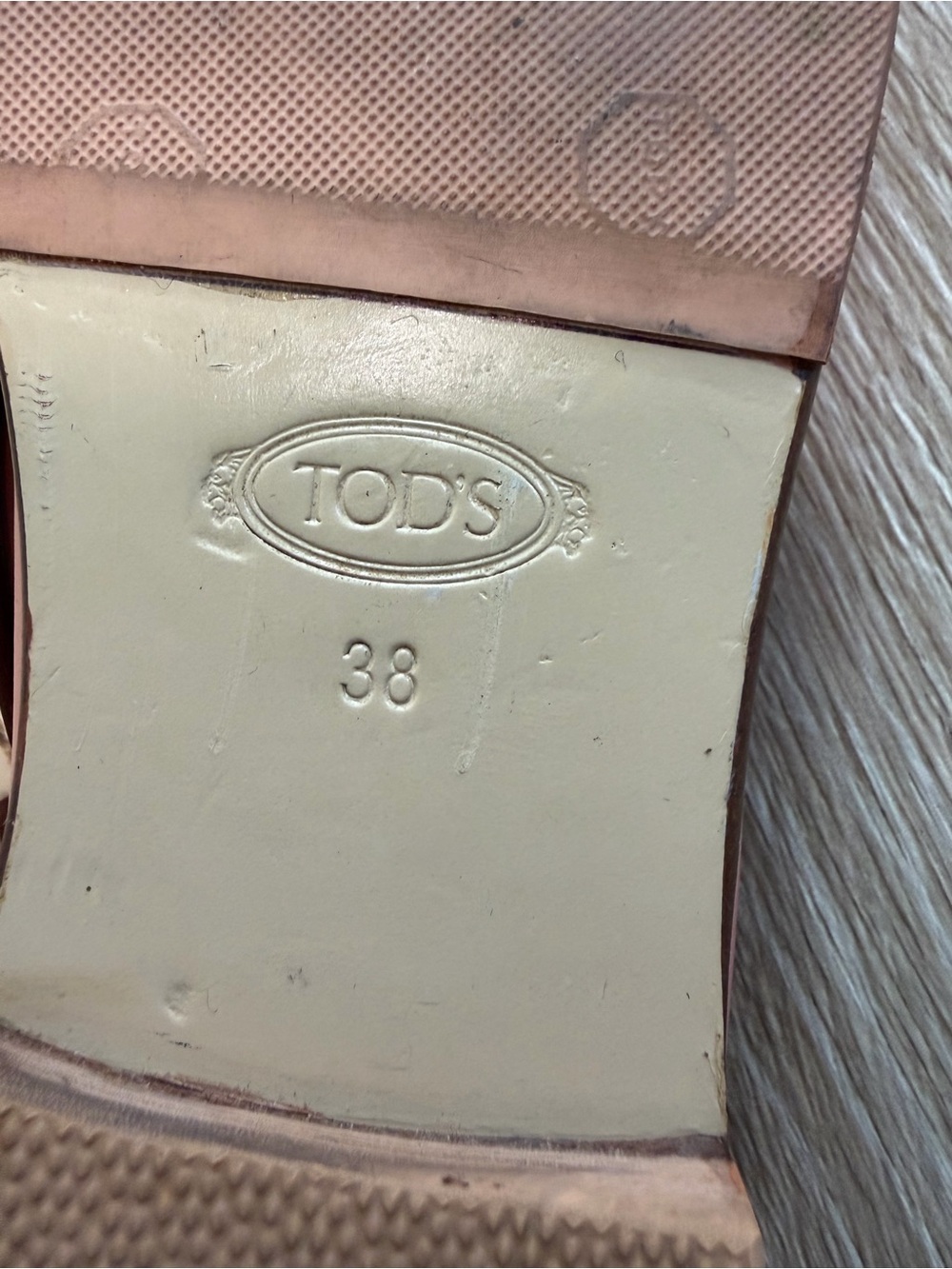 Tod’s Pink Leather Tassel Loafers Size 38 Made in Italy Luxury Flats - Picture 7 of 14